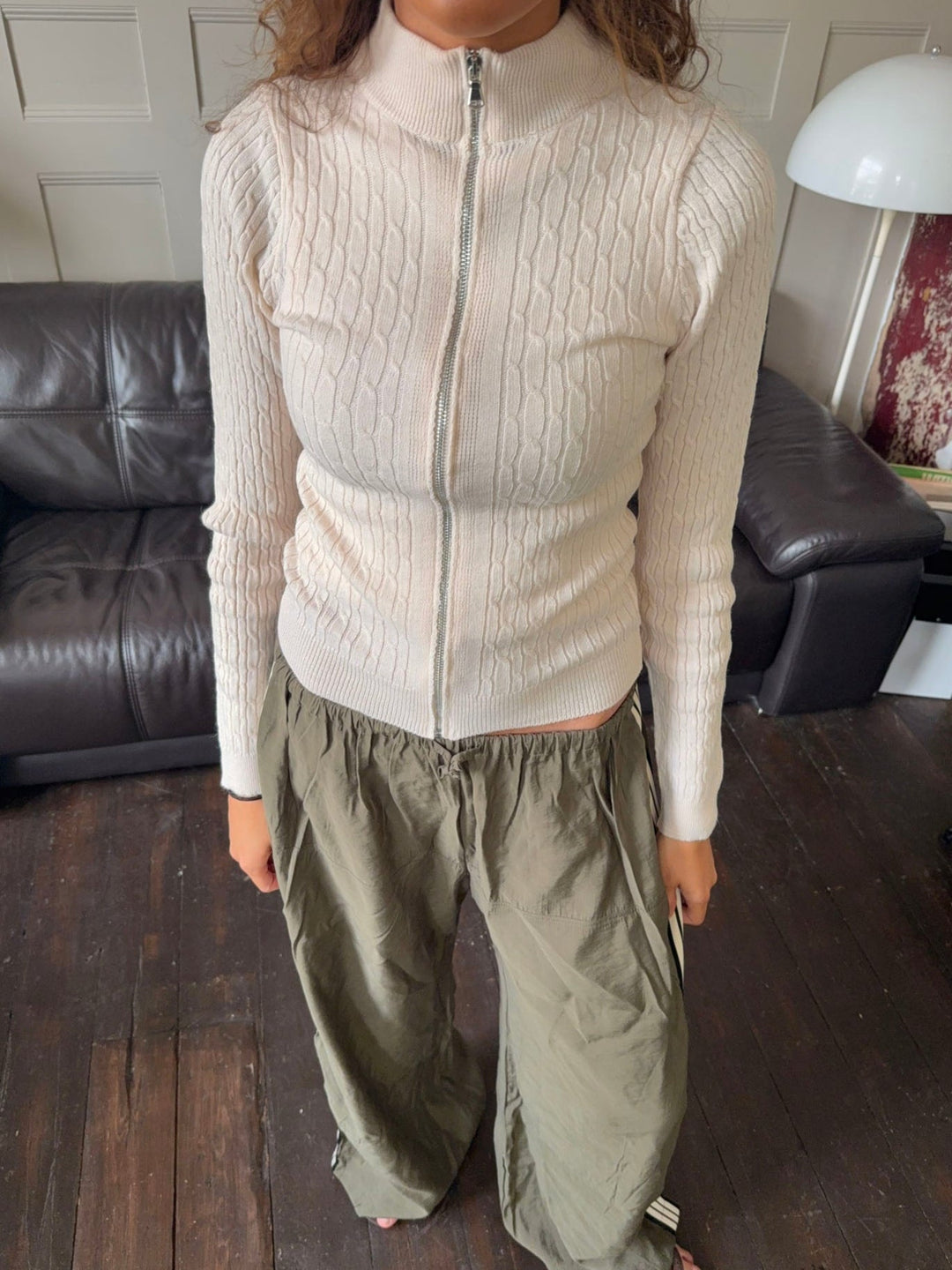 Camden | Women’s zip knit with high collar design