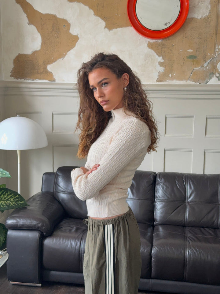 Camden | Women’s zip knit with high collar design