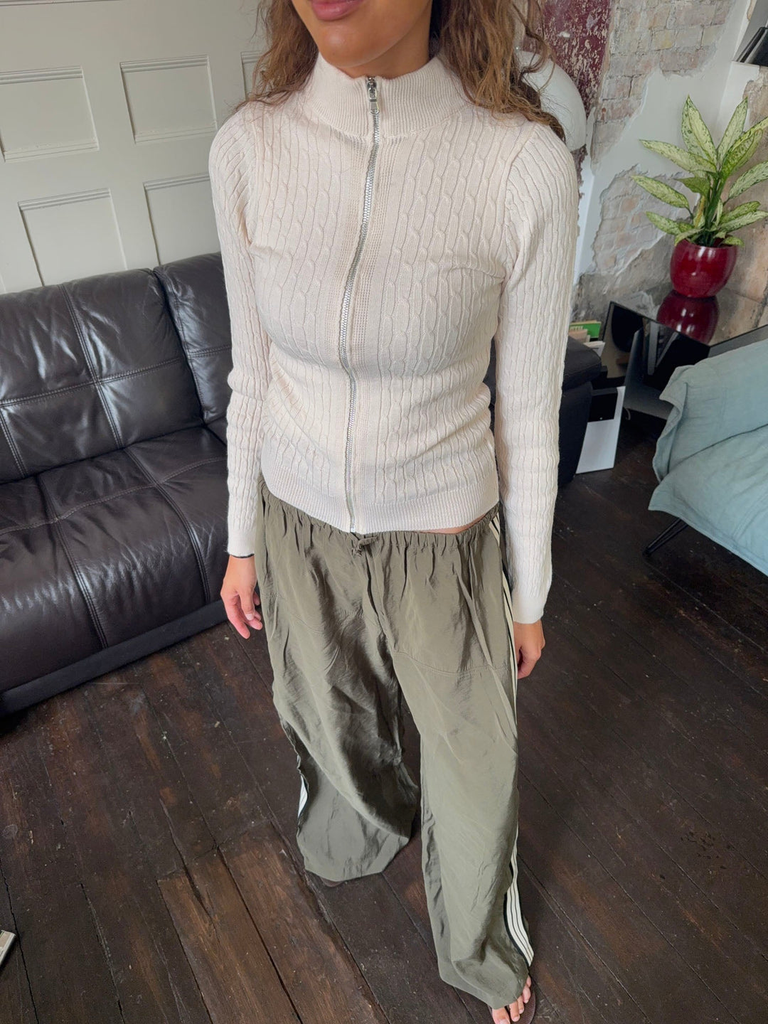 Camden | Women’s zip knit with high collar design