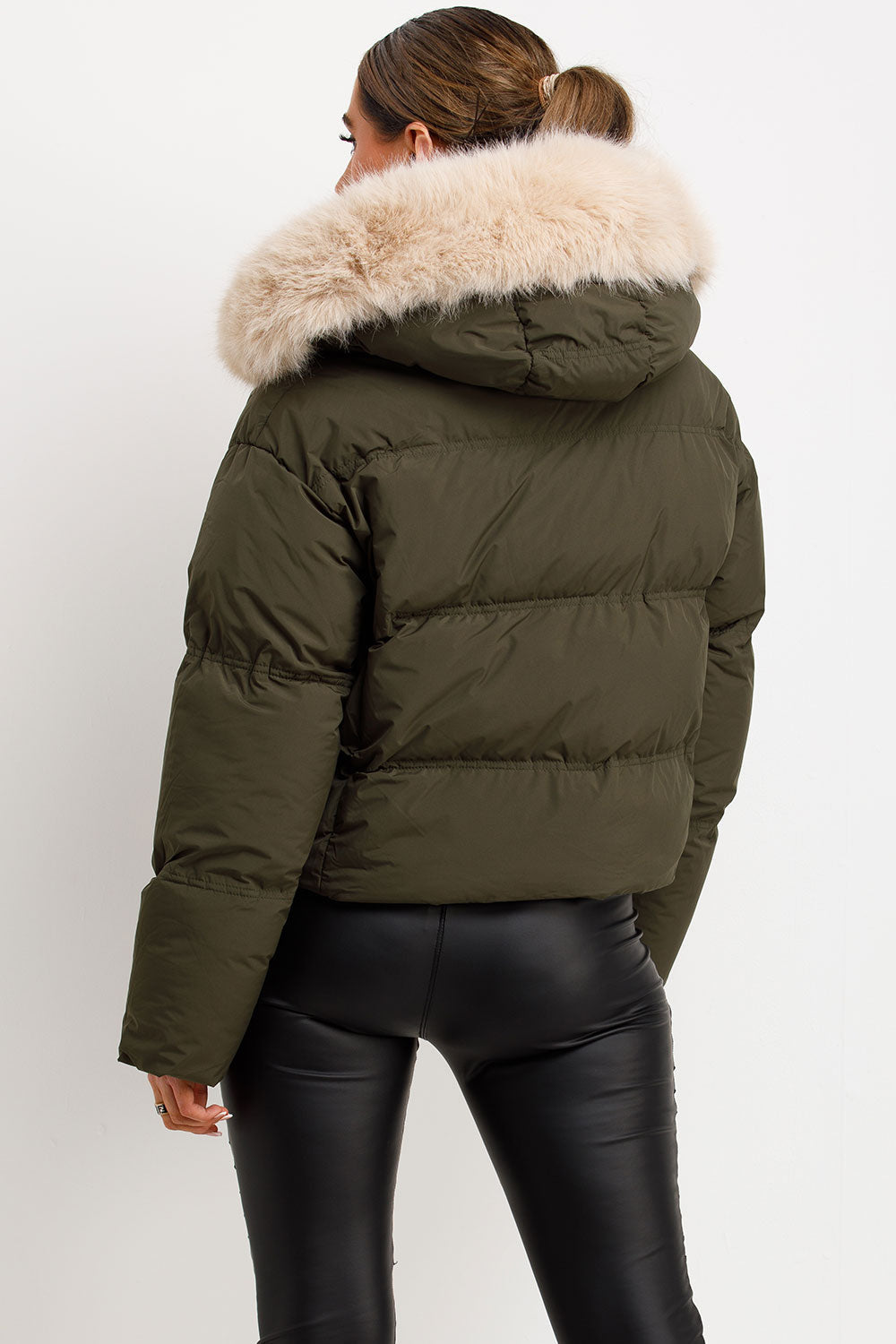 Aven | Women’s puffer jacket with faux fur hood