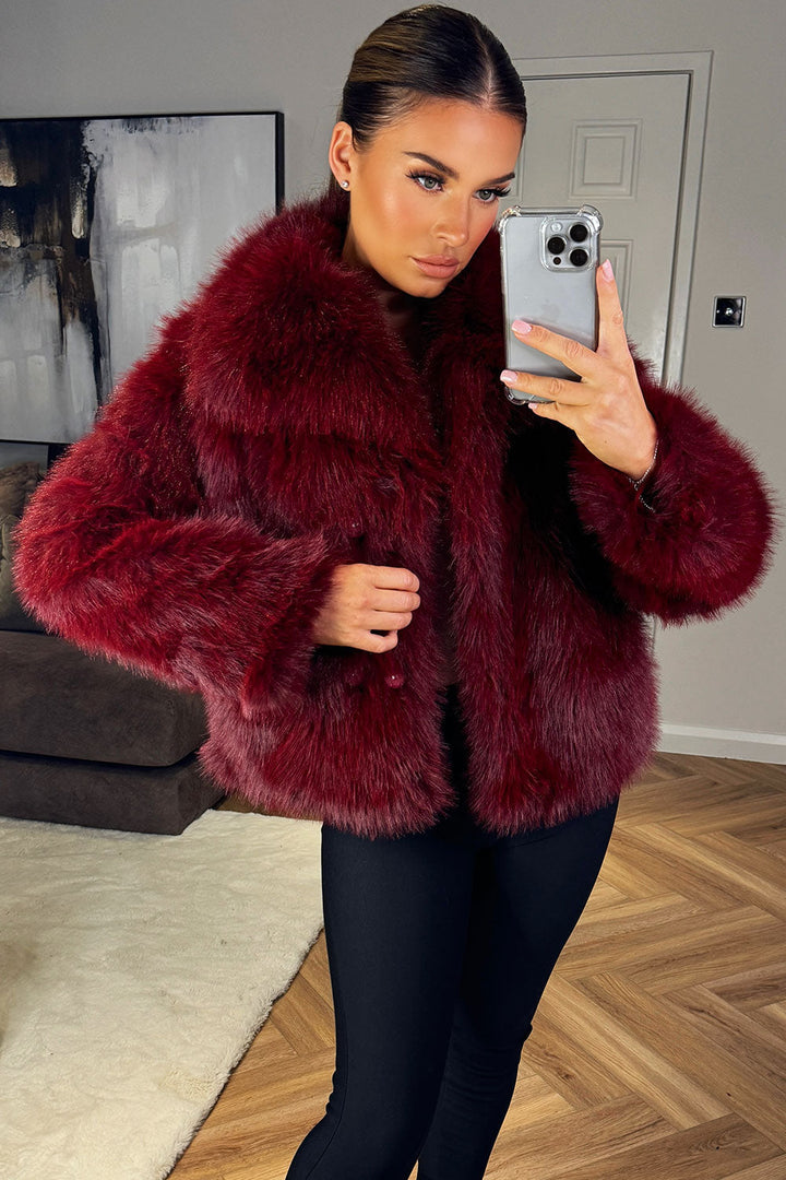 Briarlee | Women’s short plush faux fur jacket