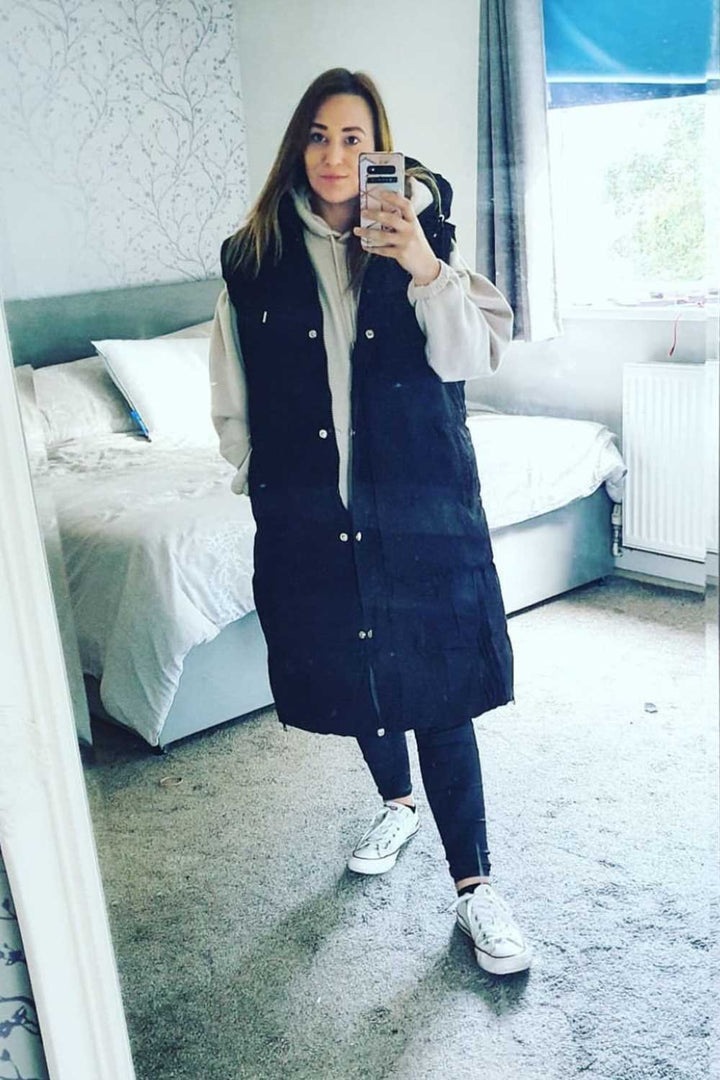 Rilynn | Women’s longline padded hooded vest