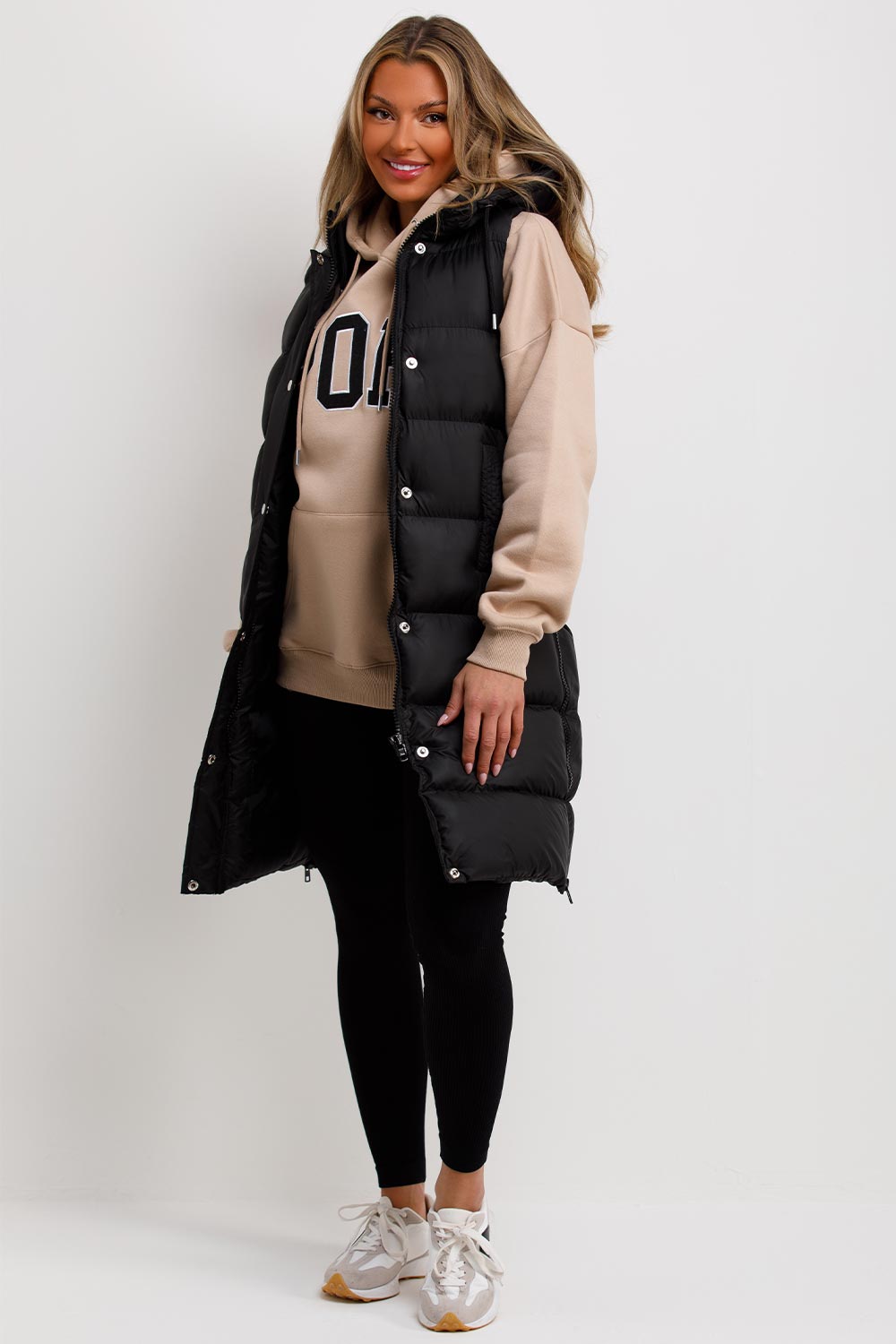 Rilynn | Women’s longline padded hooded vest