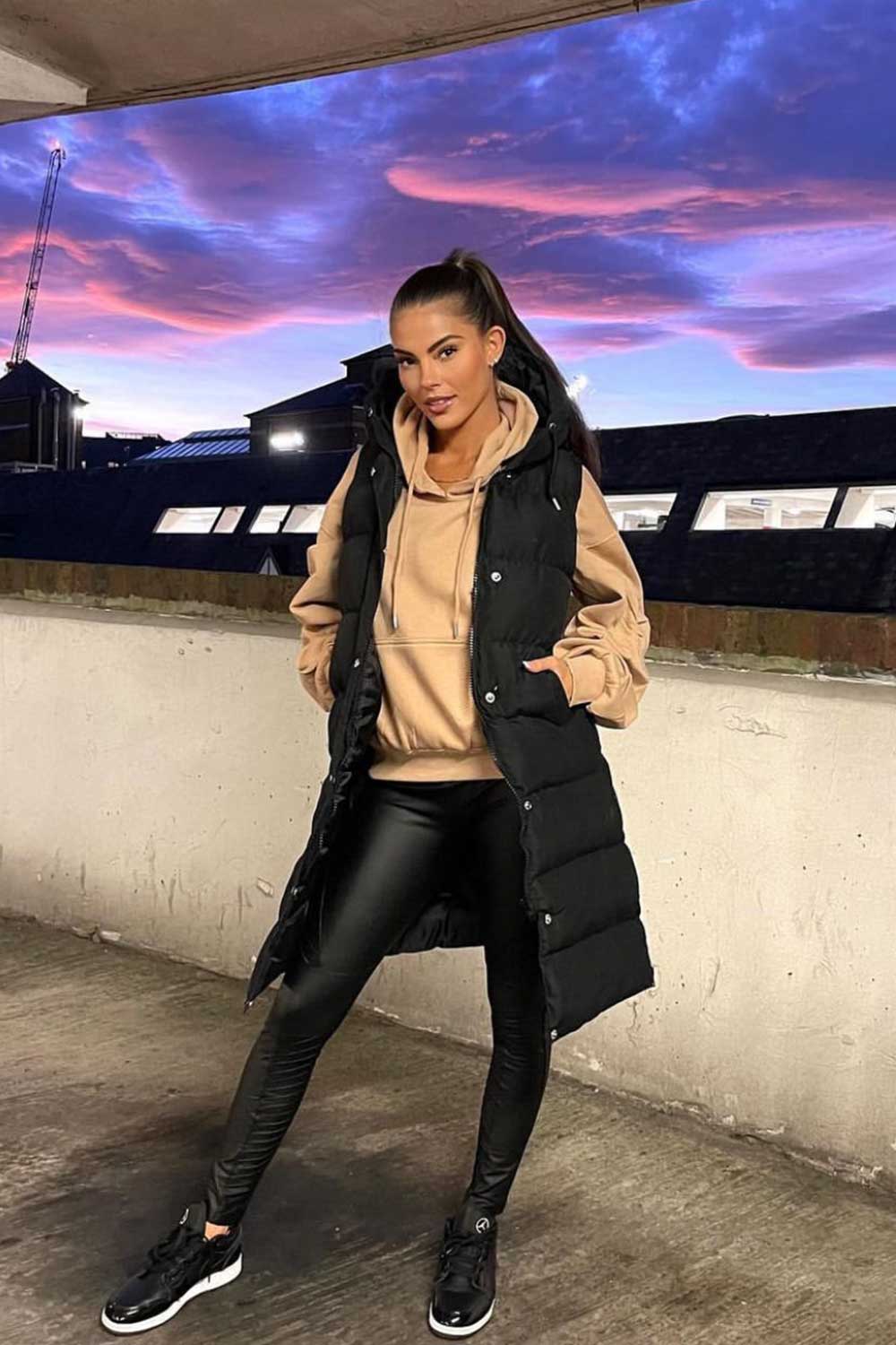 Rilynn | Women’s longline padded hooded vest