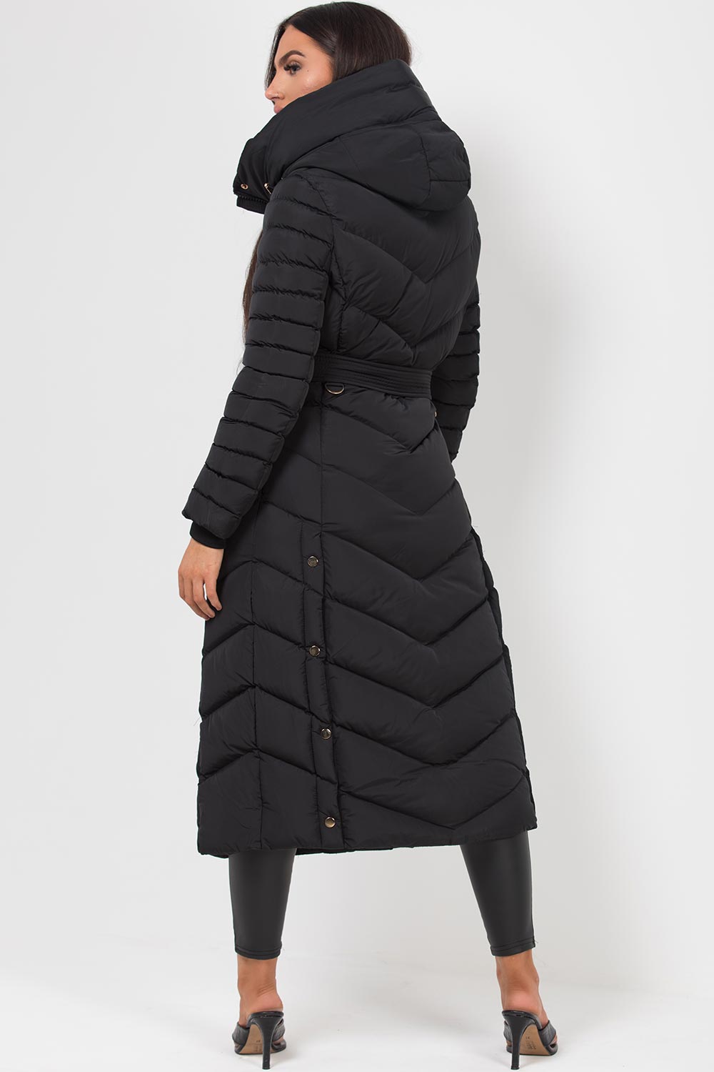 Avalee | Women’s long puffer coat with belt