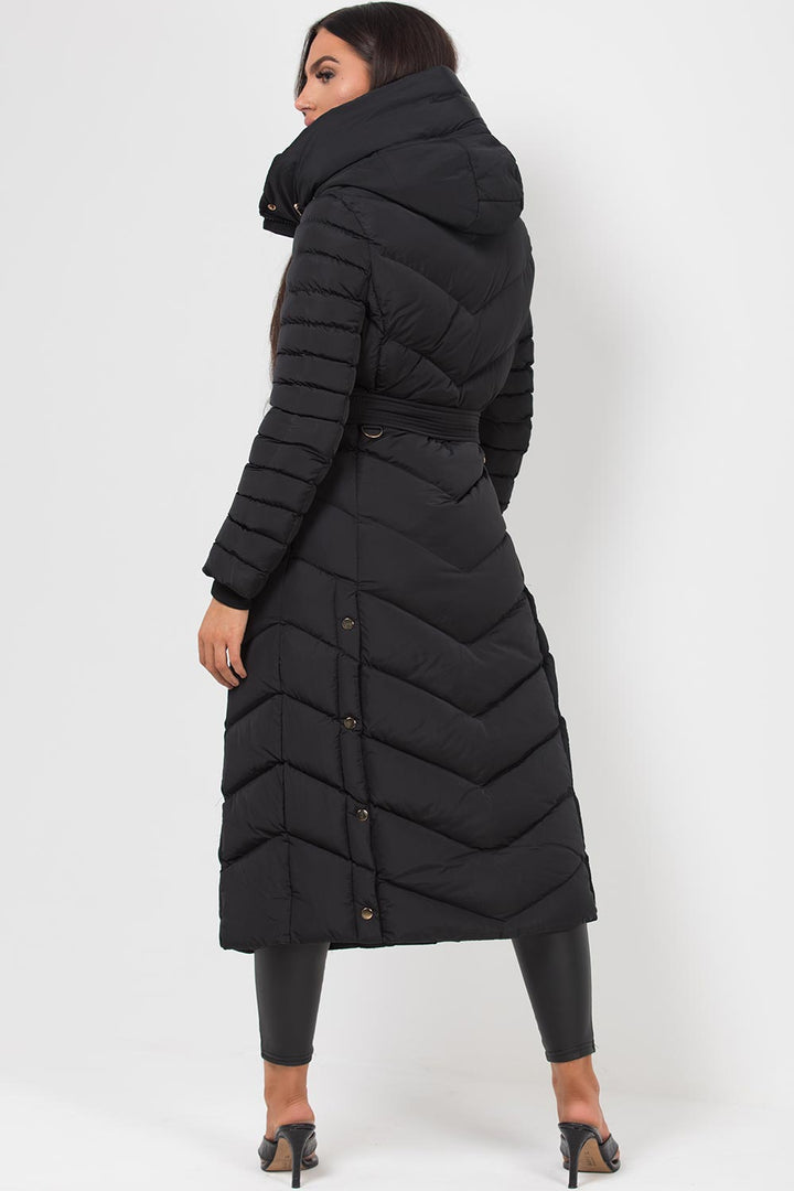 Avalee | Women’s long puffer coat with belt