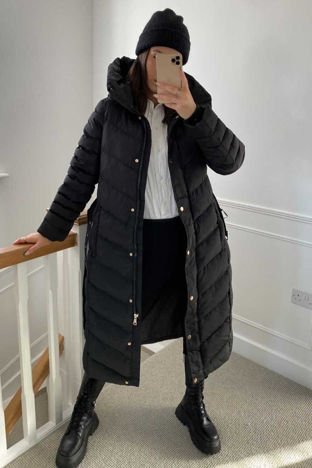 Avalee | Women’s long puffer coat with belt