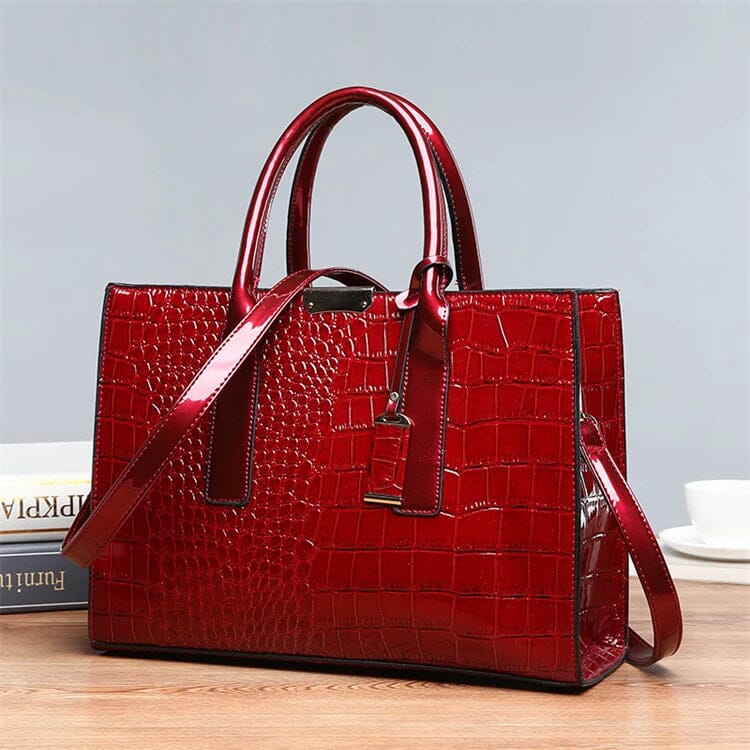 Sally | Women’s embossed handbag with structured design