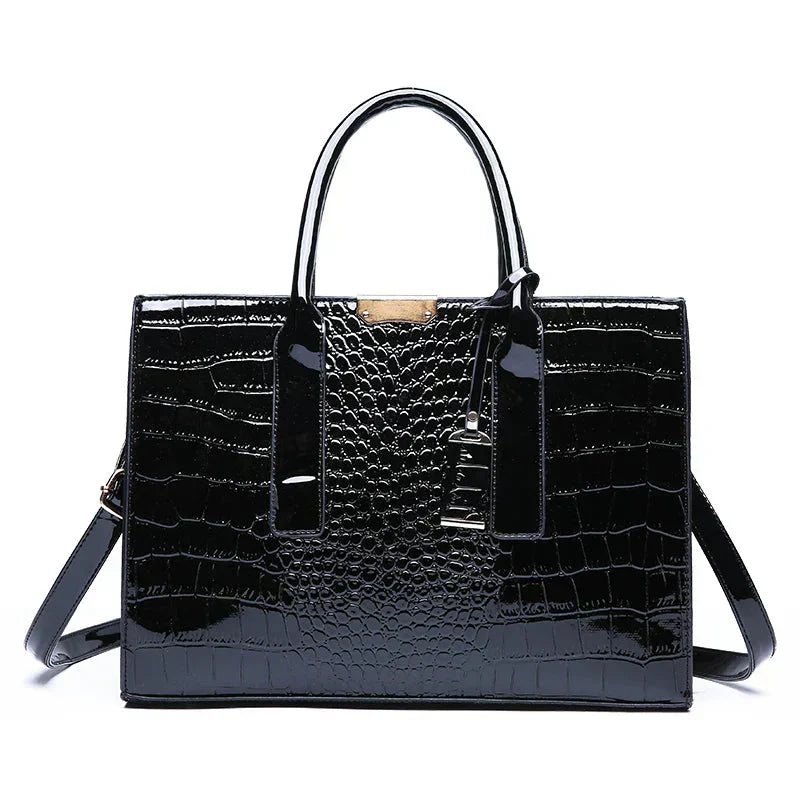Sally | Women’s embossed handbag with structured design