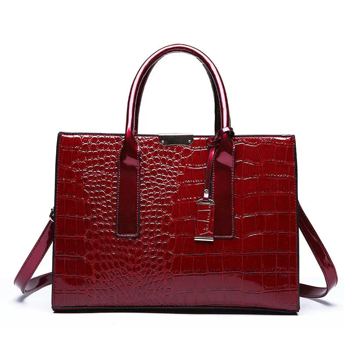 Sally | Women’s embossed handbag with structured design