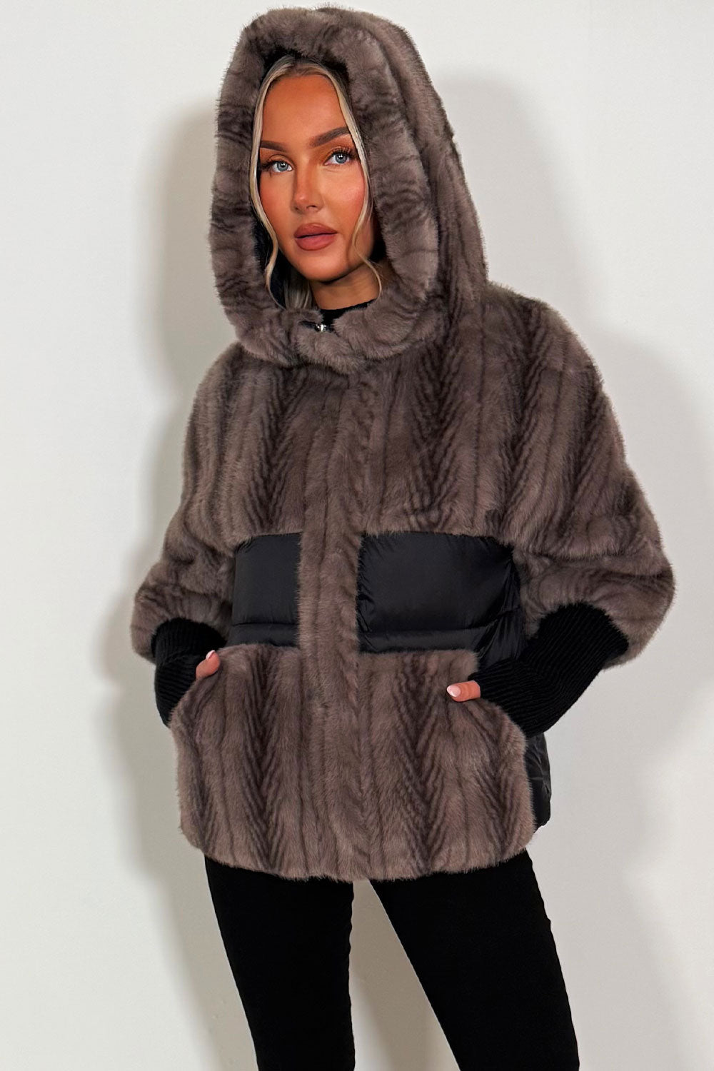 Lilibet | Women’s hooded faux fur jacket