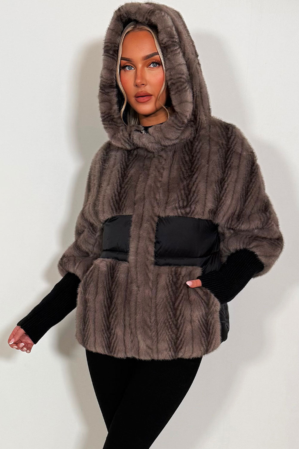 Lilibet | Women’s hooded faux fur jacket