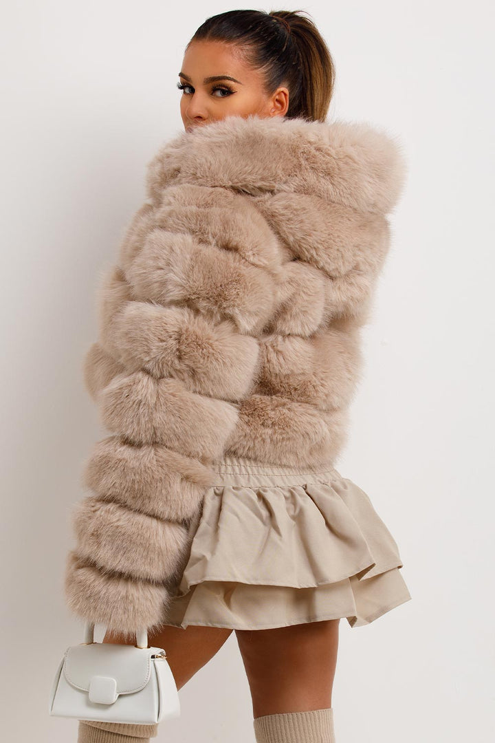 Indiee | Women’s hooded faux fur jacket
