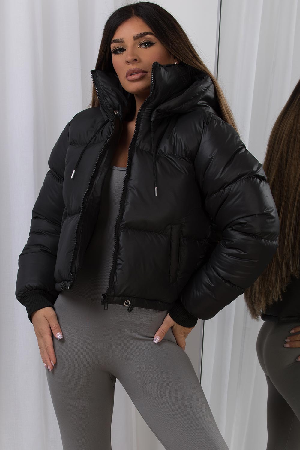 Kahlani | Women’s puffer jacket with detachable hood