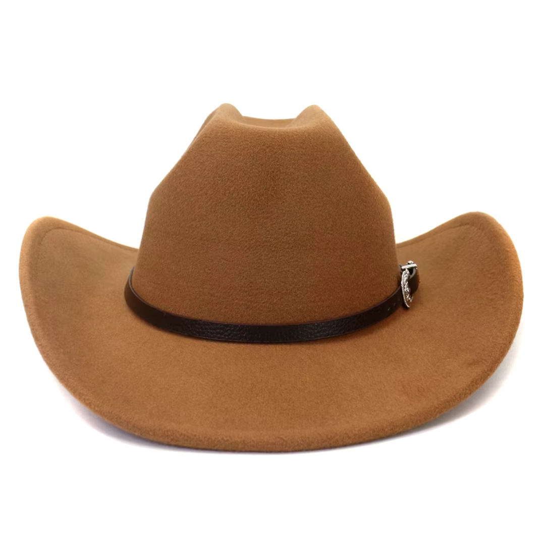 Rizza | Women's cowboy felt hat with silver buckle detail