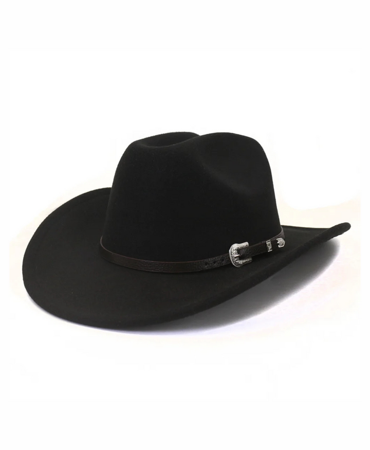 Rizza | Women's cowboy felt hat with silver buckle detail