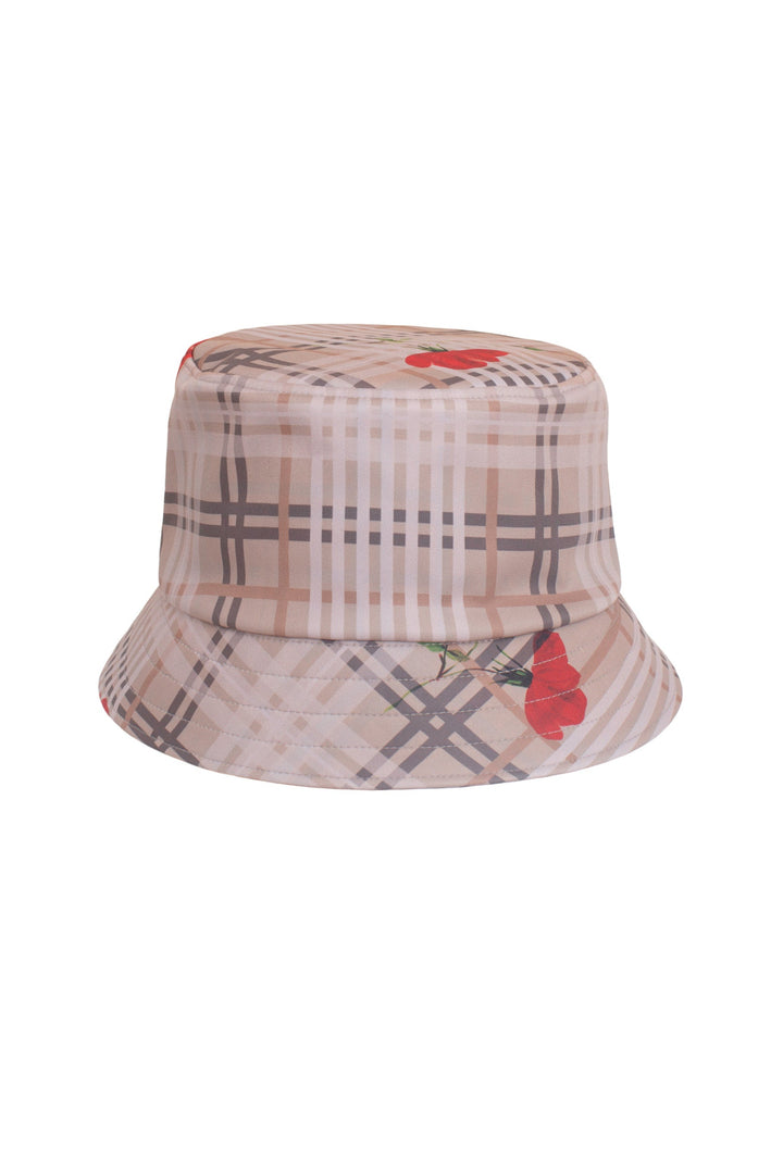 Mindy | Women’s patterned bucket hat with floral accents