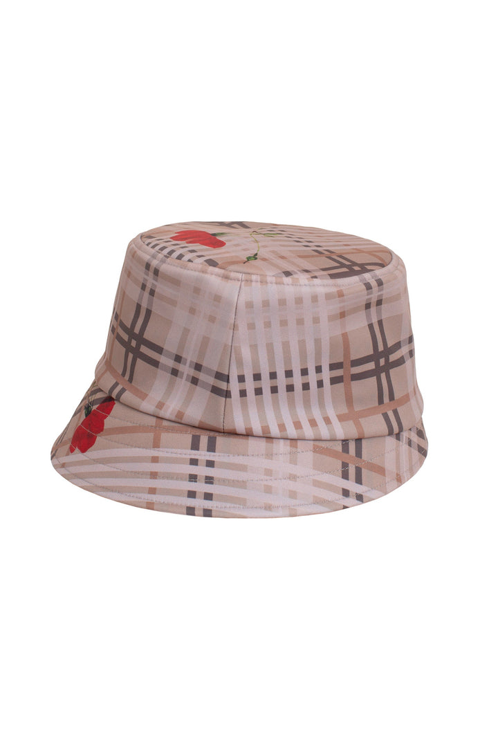 Mindy | Women’s patterned bucket hat with floral accents