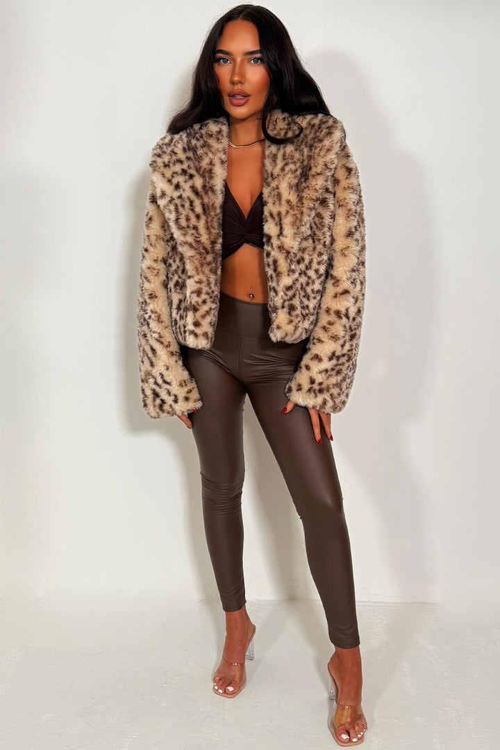 Aylen | Women’s faux fur jacket with collar