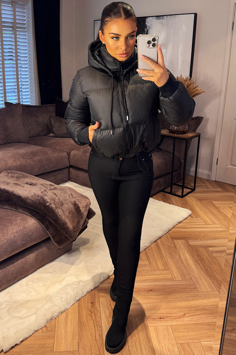 Kahlani | Women’s puffer jacket with detachable hood