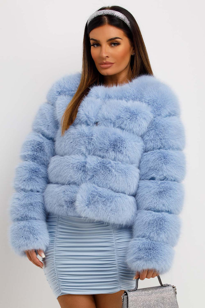 Emeraude | Women’s faux fur bubble jacket