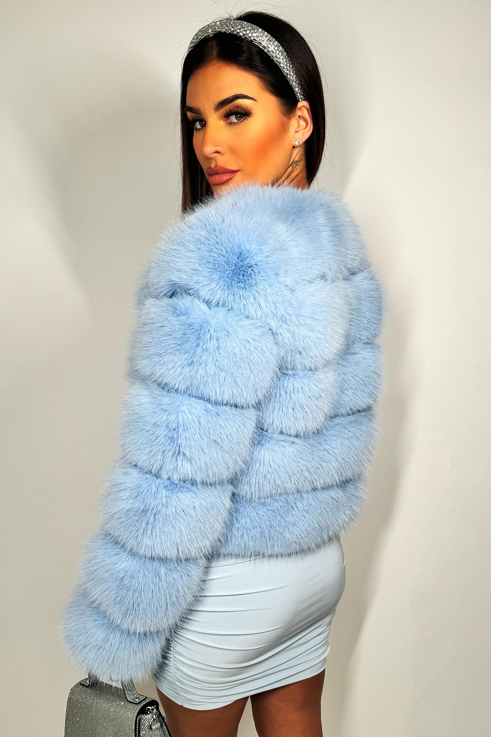 Emeraude | Women’s faux fur bubble jacket