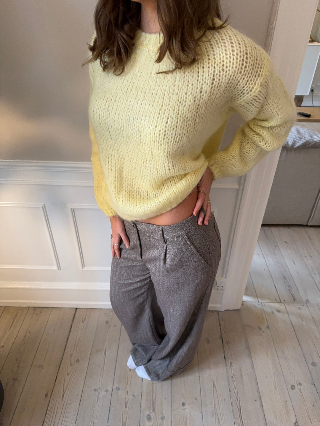 Adeline | Women’s knit sweater with draped design