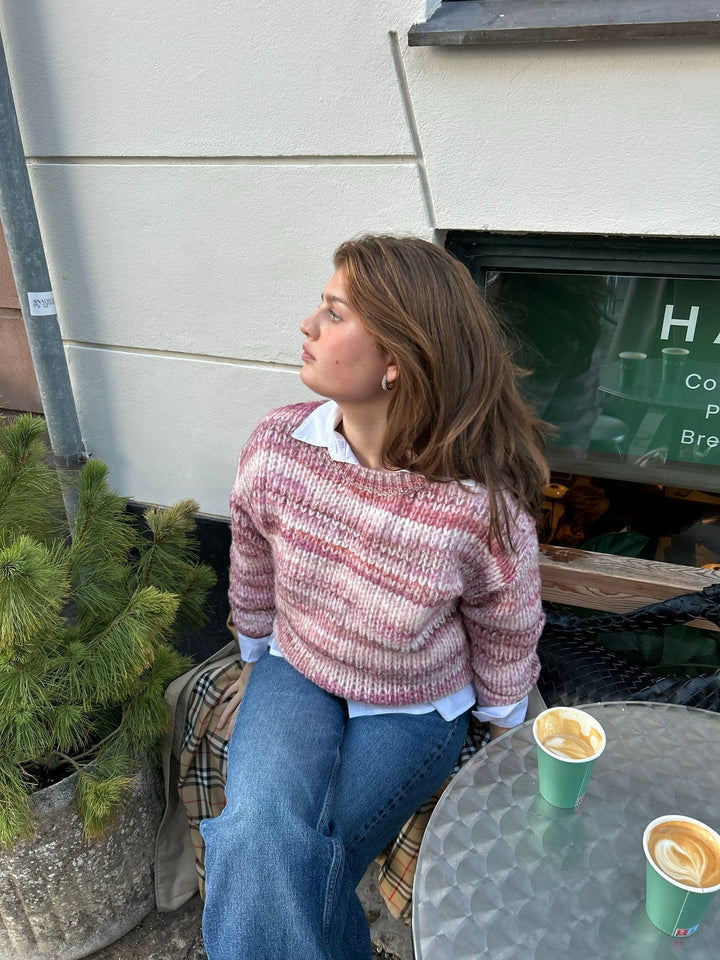 Mabel | Women’s knit sweater with striped design