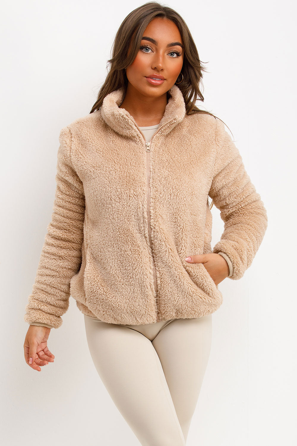 Coralie | Women’s teddy zip-through jacket