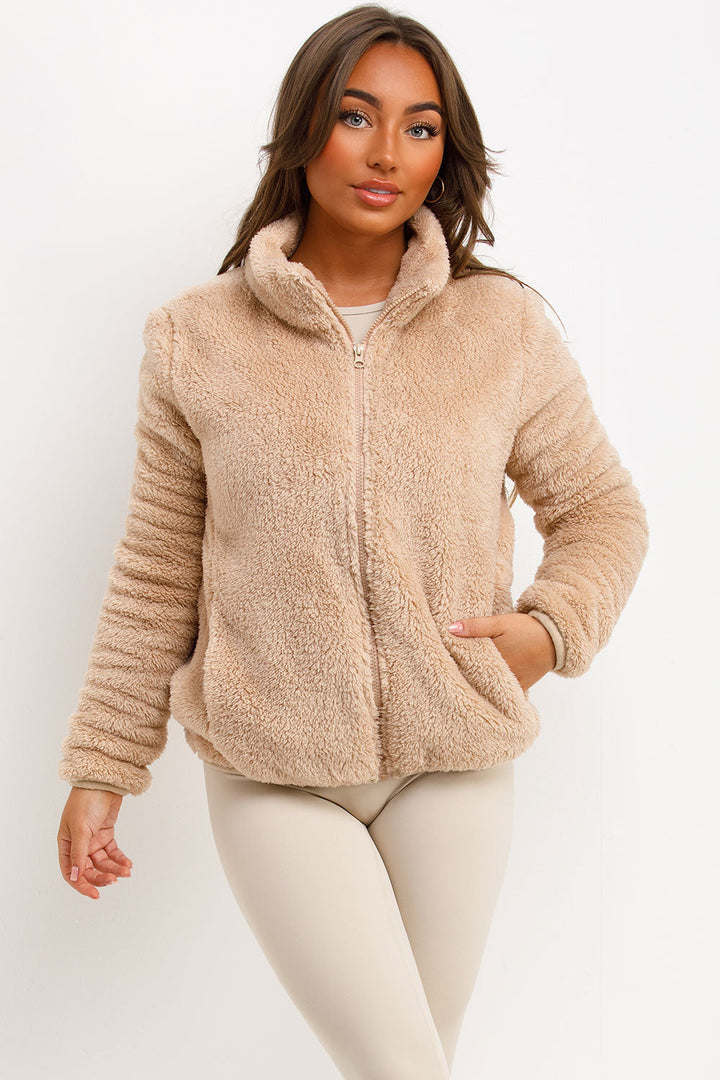 Coralie | Women’s teddy zip-through jacket