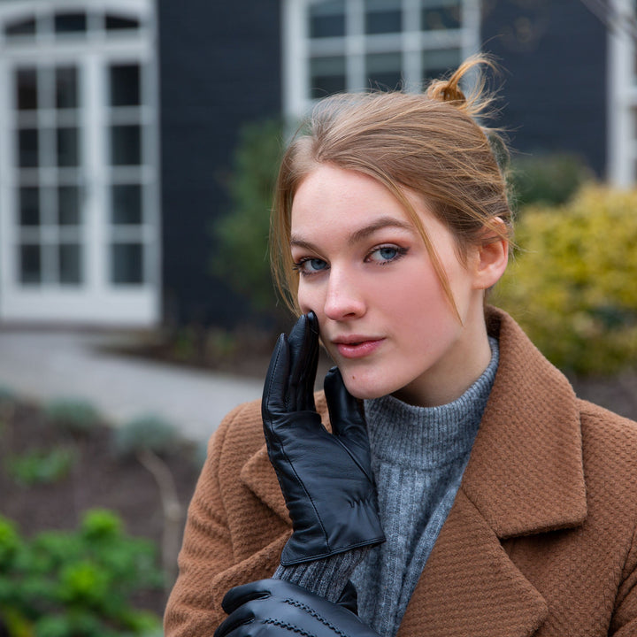 Kaizel  | Women’s winter gloves with knit cuffs and stitched detail