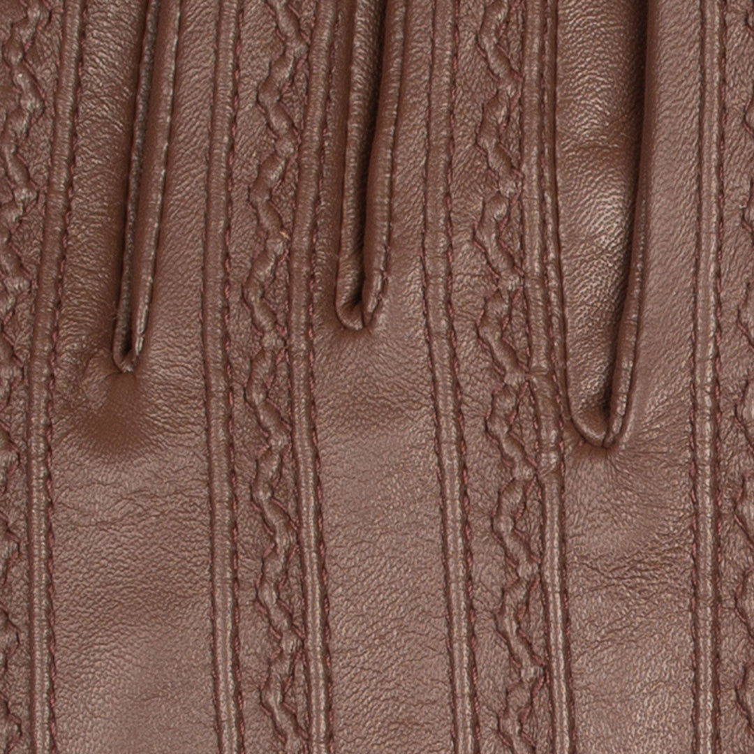 Melai | Women’s winter gloves with stitched design and gold detail