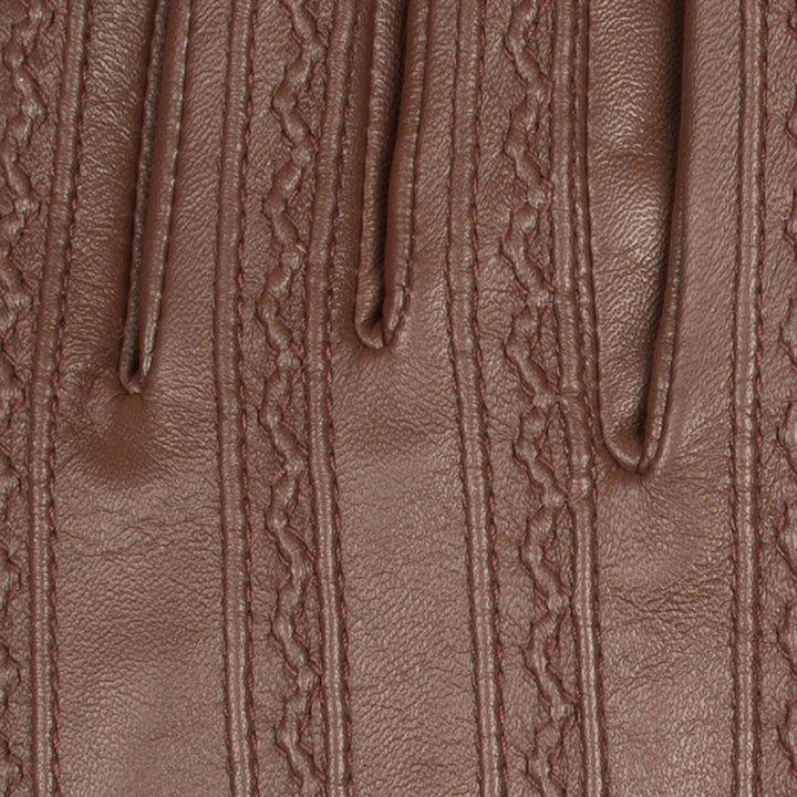 Melai | Women’s winter gloves with stitched design and gold detail