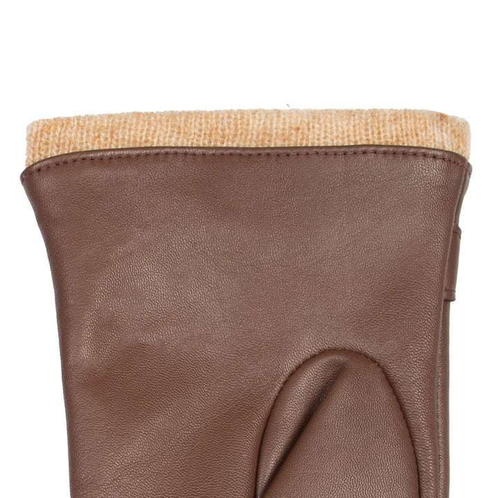 Melai | Women’s winter gloves with stitched design and gold detail