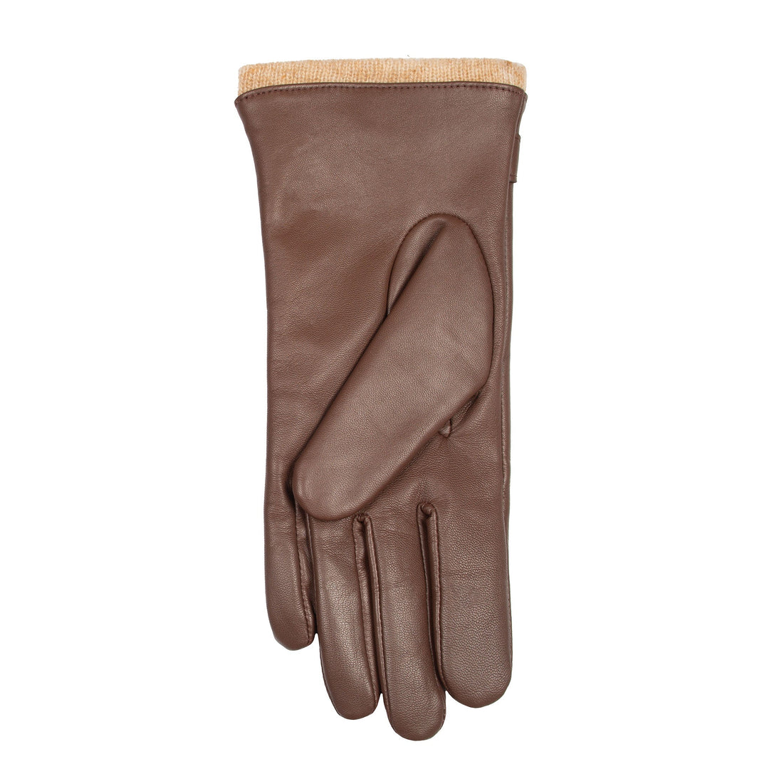 Melai | Women’s winter gloves with stitched design and gold detail