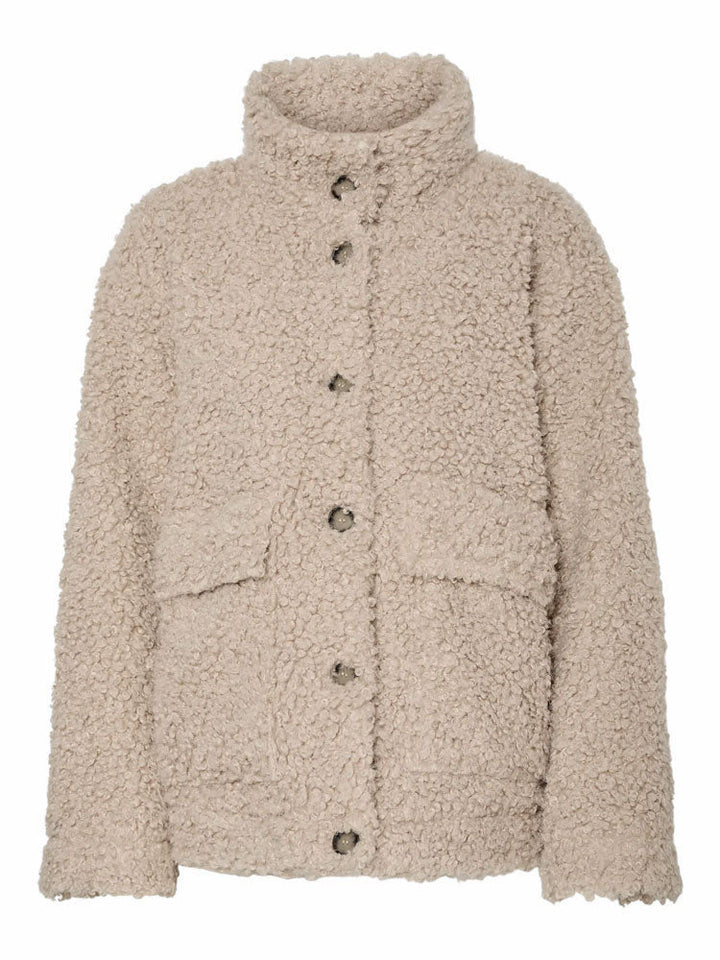 Nicolette | Women’s teddy fleece button-up jacket